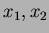 $x_1,x_2$