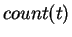 $count(t)$