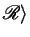 $ {\mathscr R} \rangle$
