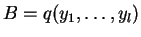 $B=q(y_1,\ldots,y_l)$