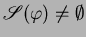 $\mathscr{S}({\varphi})\not=\emptyset $
