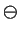 $\ominus$