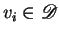 $v_i\in {\mathscr D} $