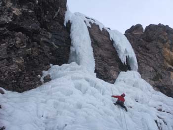 Sotto la candela della Grande Cascade de Vautreil (foto B. Nello)