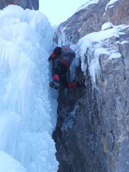 Sul salto finale della Cascade du Vallon du Pont (foto A. Raso) (3)