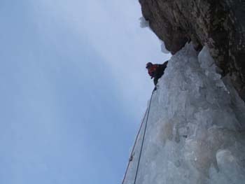 Sulla candela della Grande Cascade de Vautreil (foto B. Nello) (1)