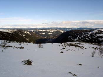 1 - La valle di Rjukan dall'area di  Gausta